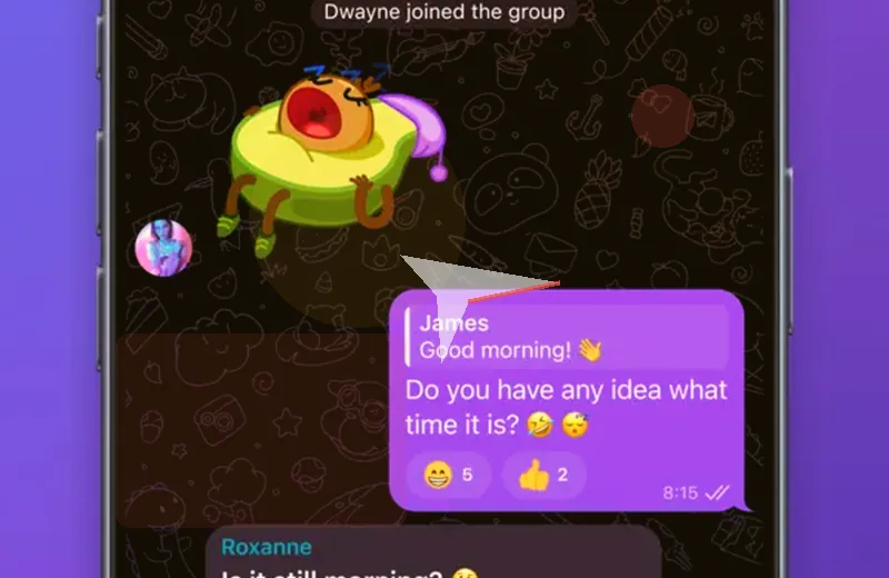 快速消息功能示意图